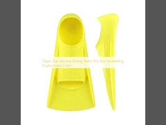 Jari terbuka Silikon menyelam sirip untuk snorkeling Warna yang disesuaikan