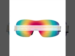 Kacamata anti benturan untuk pacuan kuda Perlindungan UV400 dengan tali yang dapat disesuaikan